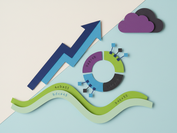 abstract paper cutout