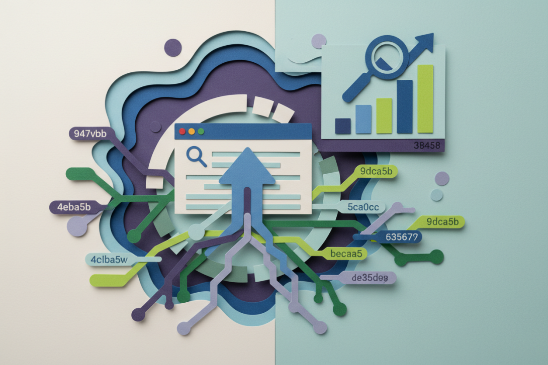 abstract paper cutout